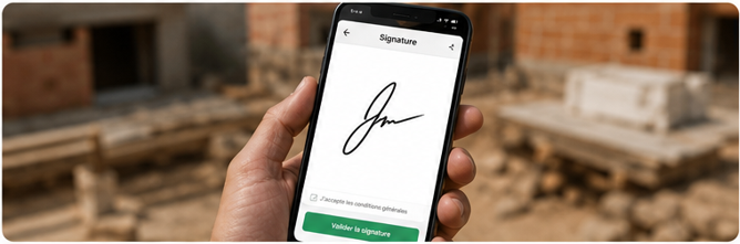 Devis envoyé et signé