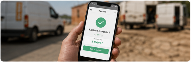 Facture envoyée rapidement